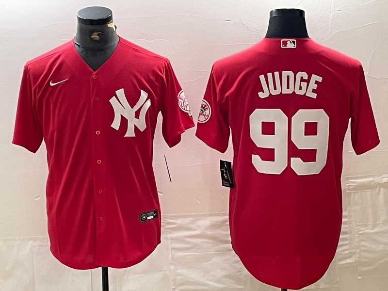 Men's New York Yankees #99 Aaron Judge Red Fashion Cool Base Jersey,We sell and wholesale Men's New York Yankees #99 Aaron Judge Red Fashion Cool Base Jersey on line form chian!